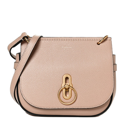 Mulberry Small Classic Grain Calfskin Small Amberley Satchel Rosewater 1 of 8