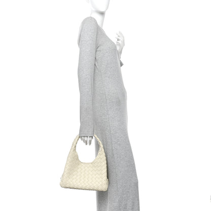 Bottega Veneta Nappa Intrecciato Small Campana Shoulder Bag Sea Salt 2 of 10