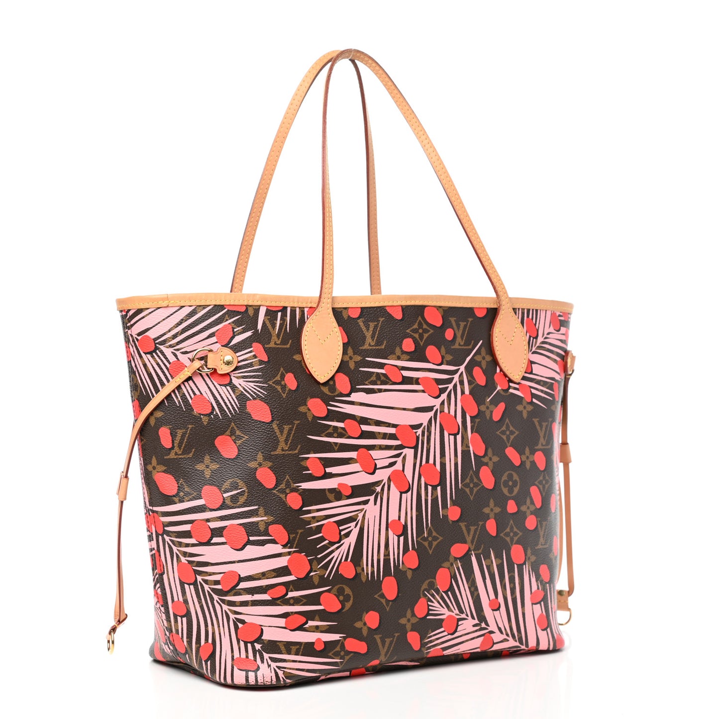 Monogram Jungle Dots Neo Neverfull MM Sugar Pink Poppy