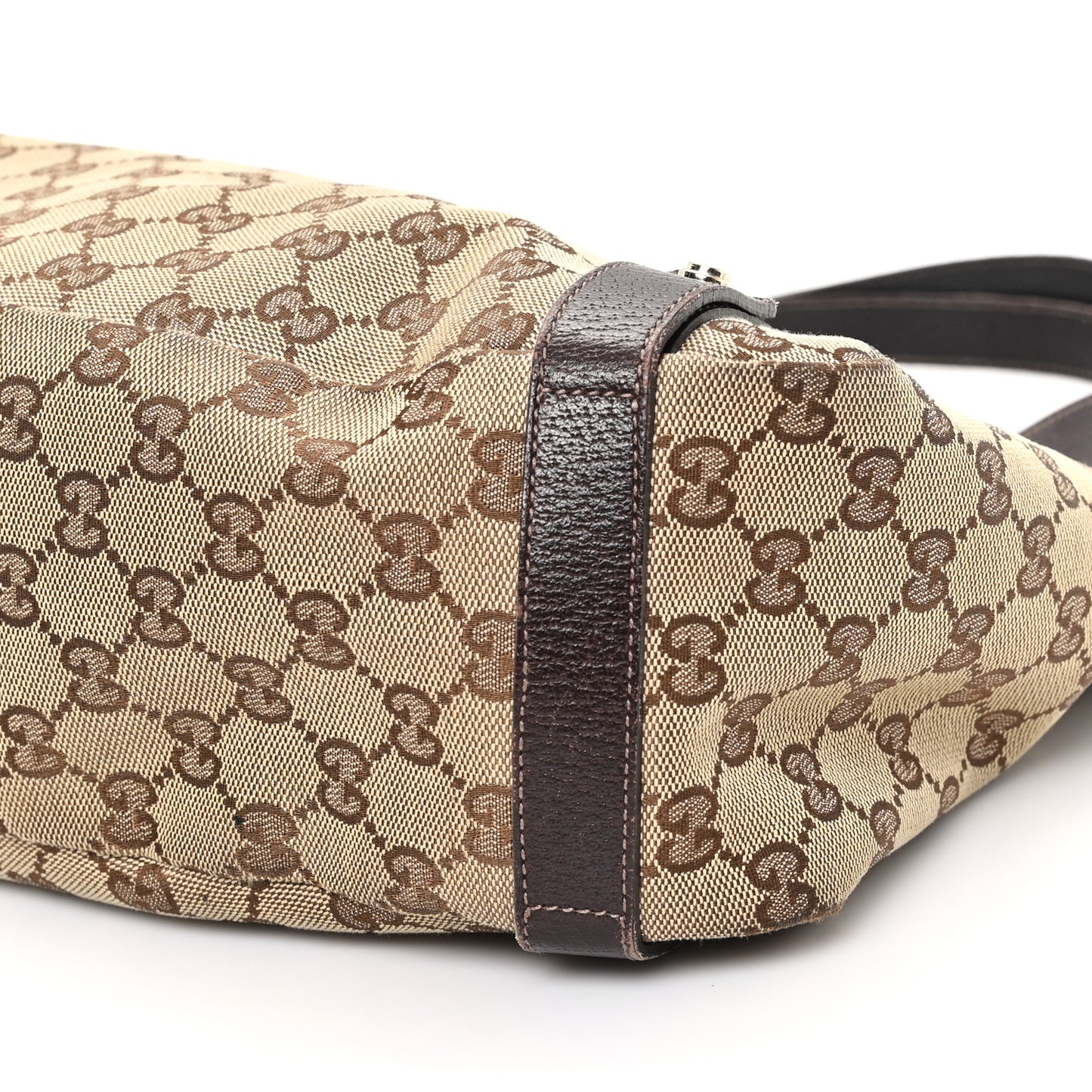 Monogram Medium Abbey Shoulder Bag Dark Brown