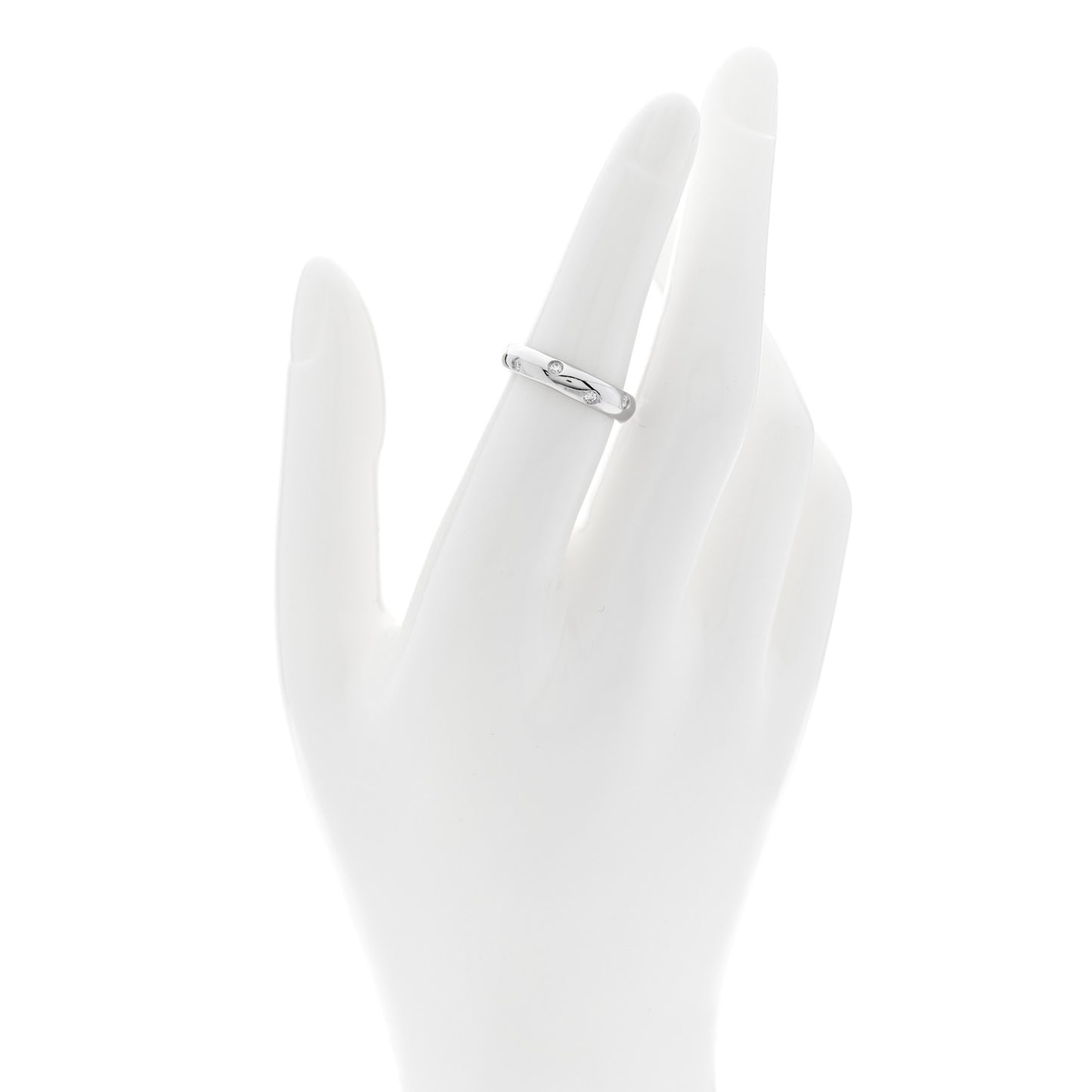Platinum Diamond 4mm Etoile Band Ring 52 6
