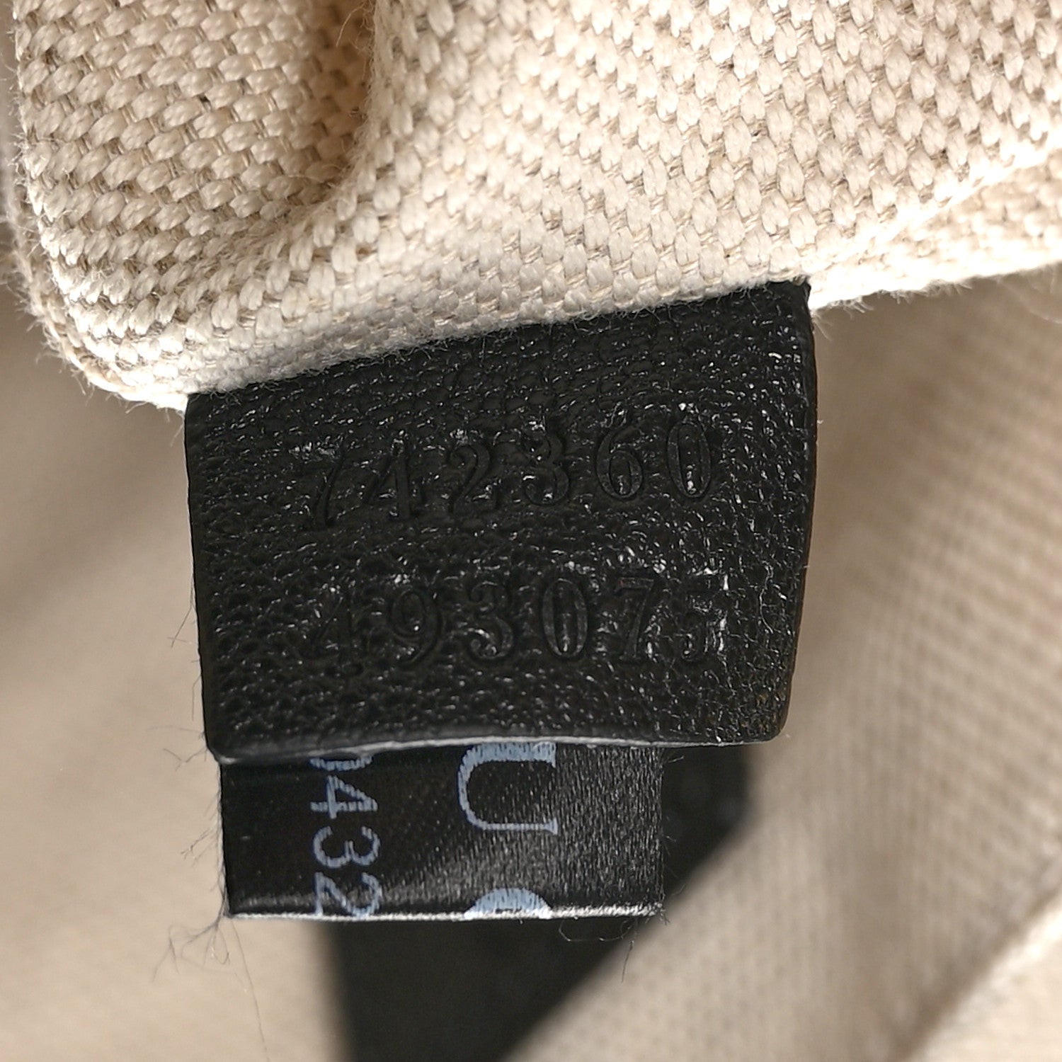 Gucci Sakai Be Green Calfskin Diagonal Stitched Small Blondie Shoulder Bag Black 7 of 10