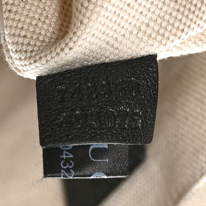 Gucci Sakai Be Green Calfskin Diagonal Stitched Small Blondie Shoulder Bag Black 7 of 10
