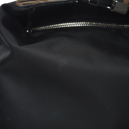 Fendi Nylon Vitello FF 1974 Embossed Cross Strap Backpack Black Maya 11 of 11