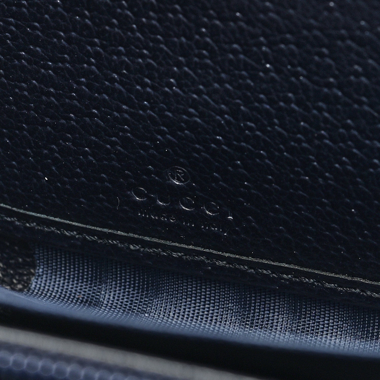 Gucci GG Supreme Monogram Textured Dollar Calfskin Web Ophidia Zip Around Wallet Beige Blue 6 of 6