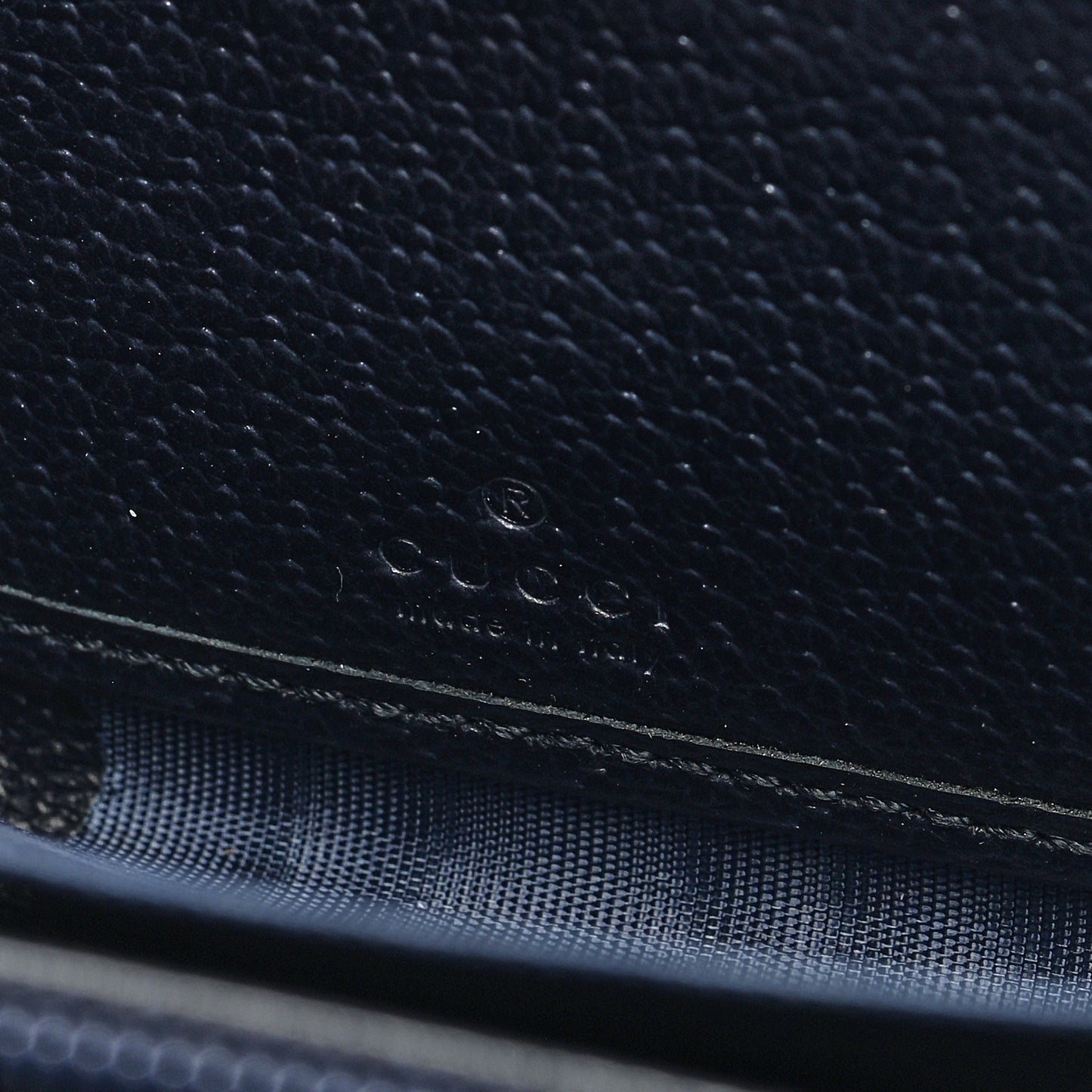 GG Supreme Monogram Textured Dollar Calfskin Web Ophidia Zip Around Wallet Beige Blue