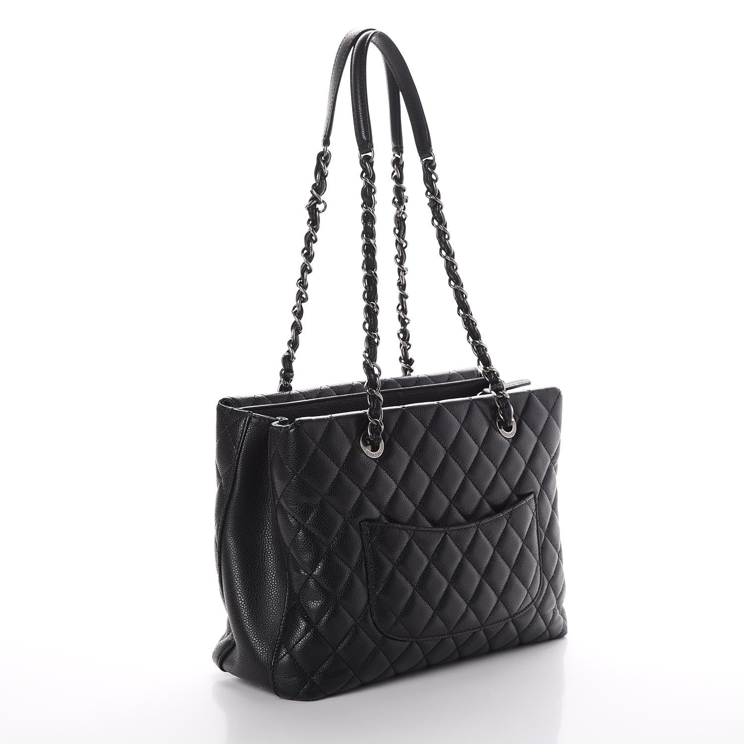 Chanel Caviar Quilted City Shopping Tote Black 2 of 9