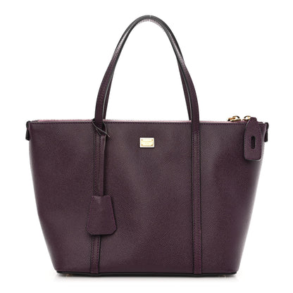 Dolce & Gabbana Dauphine Stampa Shopping Tote Purple 1 of 11