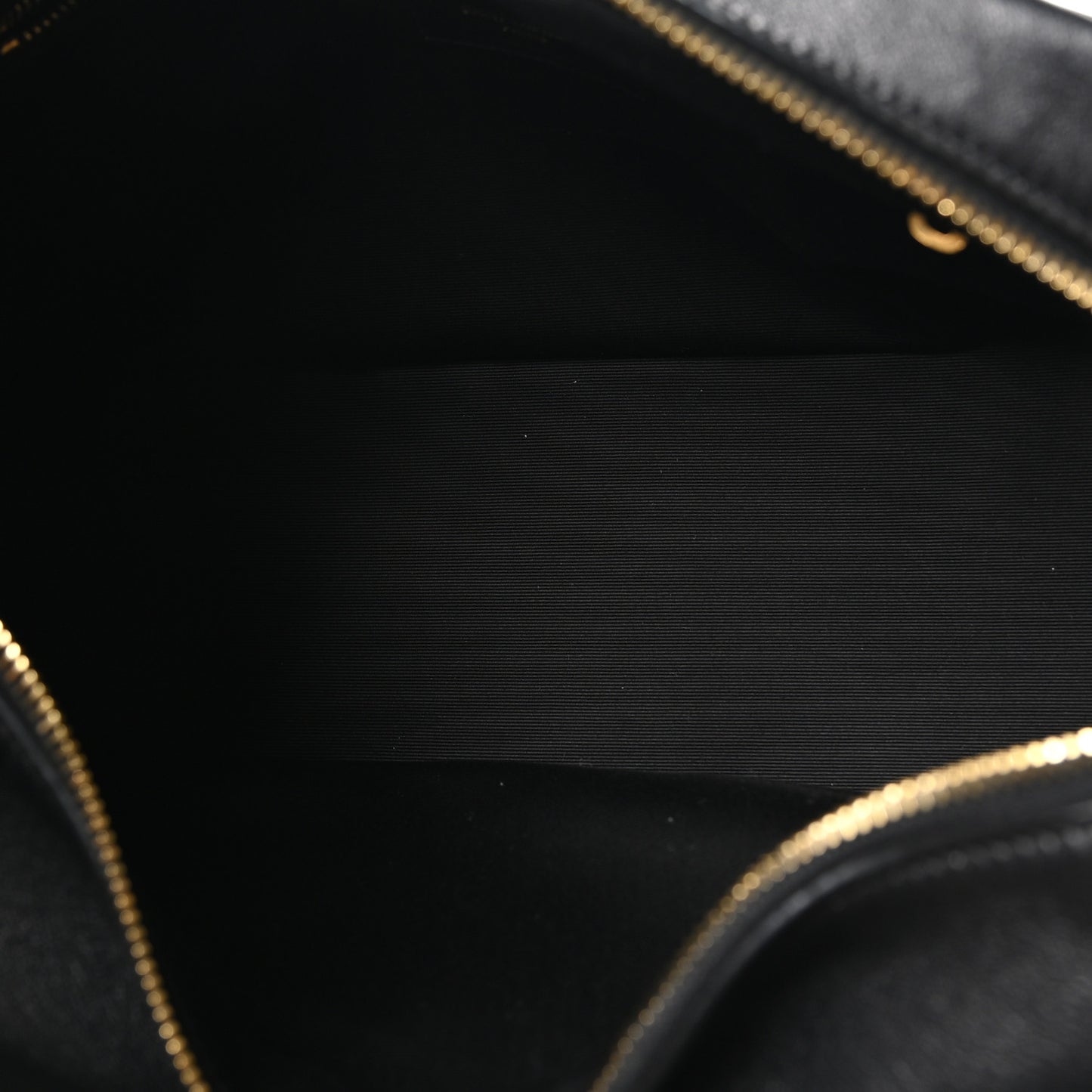 Lambskin Lyia Quilted Duffle Bag Black
