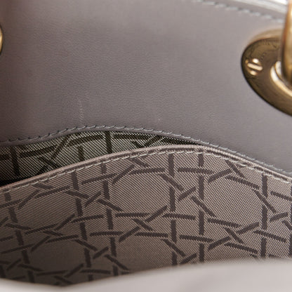 Christian Dior Lambskin Cannage Small Lucky Badges My Lady Dior Grey 11 of 11