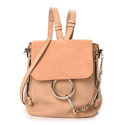 Chloe Suede Calfskin Small Faye Backpack Blushy Pink 1 of 10