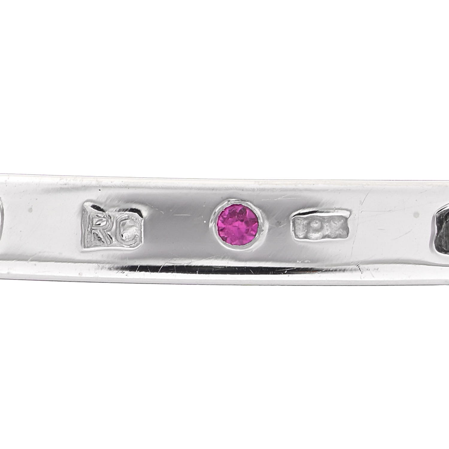 Roberto Coin 18K White Gold Diamond Bangle Bracelet 4 of 4