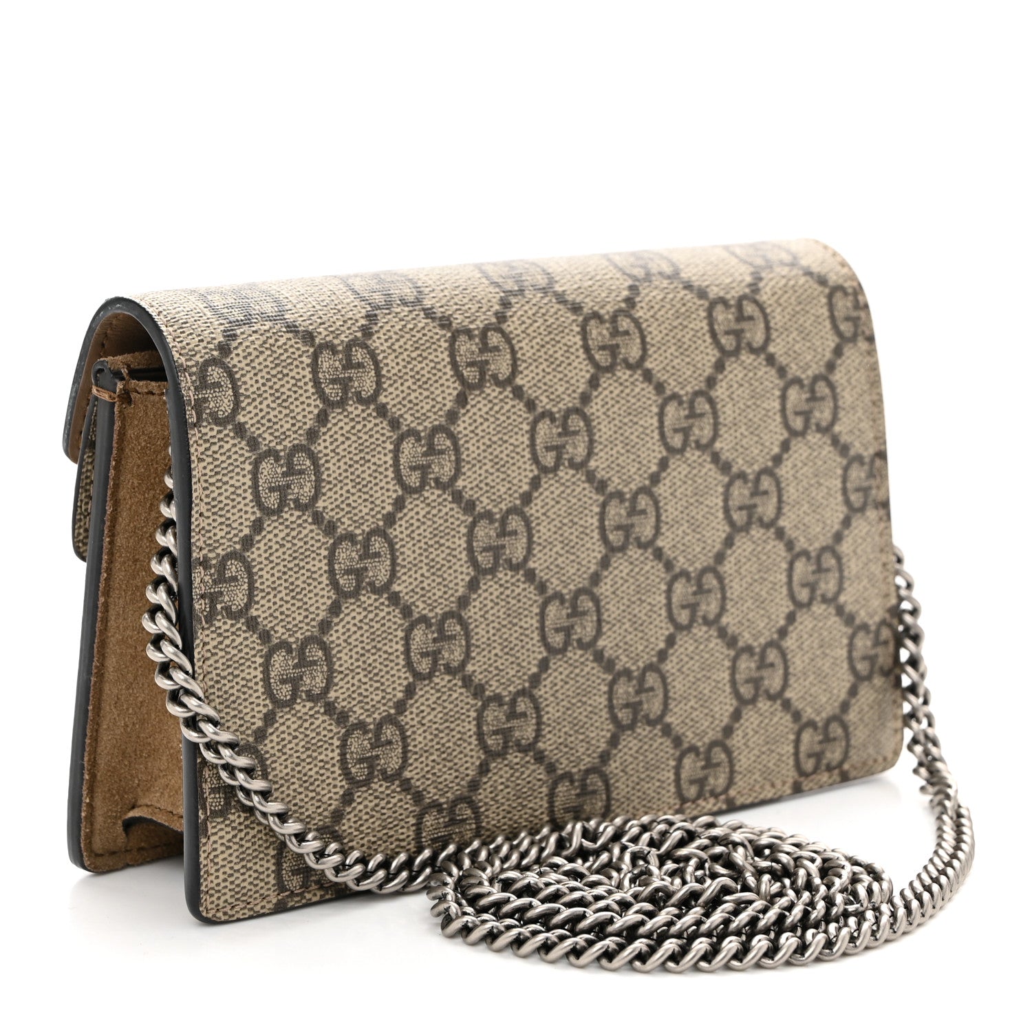 Gucci GG Supreme Monogram Super Mini Dionysus Shoulder Bag Taupe 3 of 9