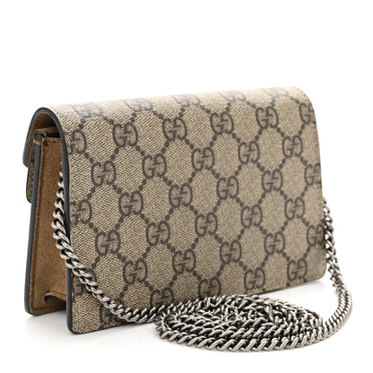 Gucci GG Supreme Monogram Super Mini Dionysus Shoulder Bag Taupe 3 of 9
