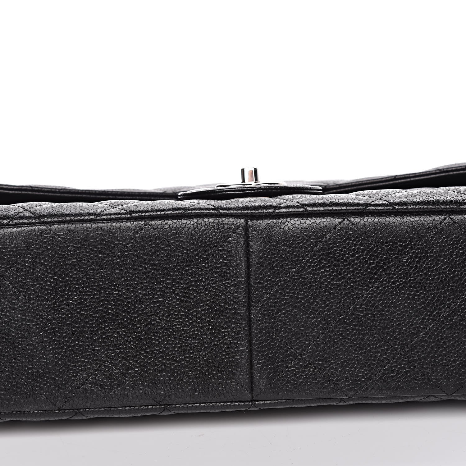 Chanel Caviar Quilted Jumbo Single Flap Black 9 of 10
