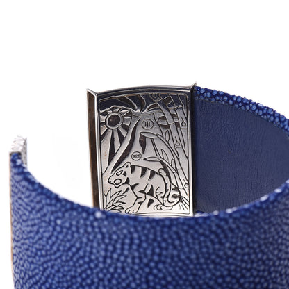 John Hardy Sterling Silver Blue Stone Stingray Macan Cuff Bracelet Blue 4 of 5
