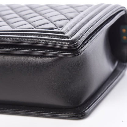Chanel Lambskin Quilted New Medium Boy Flap Black 7 of 14