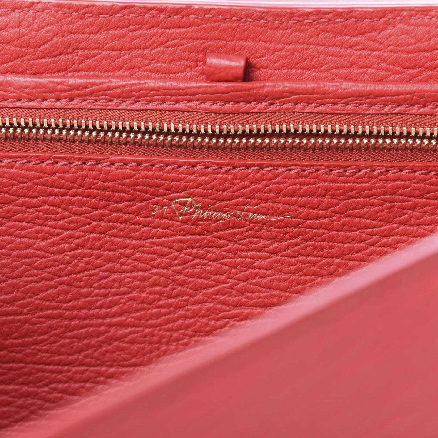 3.1 Textured Calfskin Medium Pashli Satchel Red
