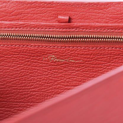 3.1 Phillip Lim 3.1 Textured Calfskin Medium Pashli Satchel Red 7 of 12