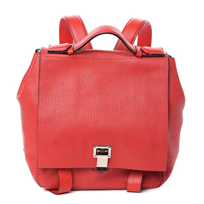 Proenza Schouler Pebbled Calfskin PS Courier Backpack Red 1 of 8