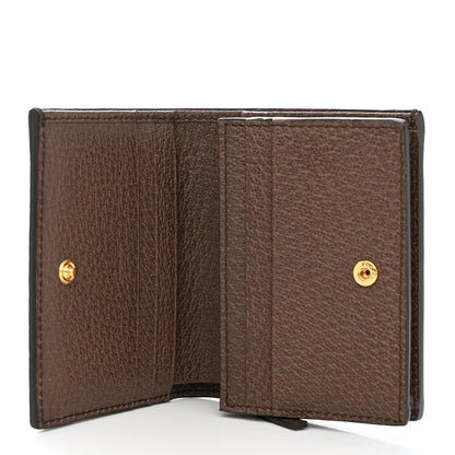 Gucci GG Supreme Monogram Web Ophidia Card Case Beige New Acero 5 of 7