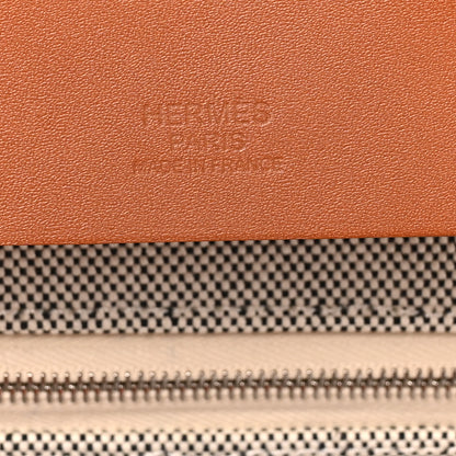 Hermes Criss Viking Vache Hunter Herbag Cabin Zip Retourne 50 Ecru Black Fauve 6 of 10