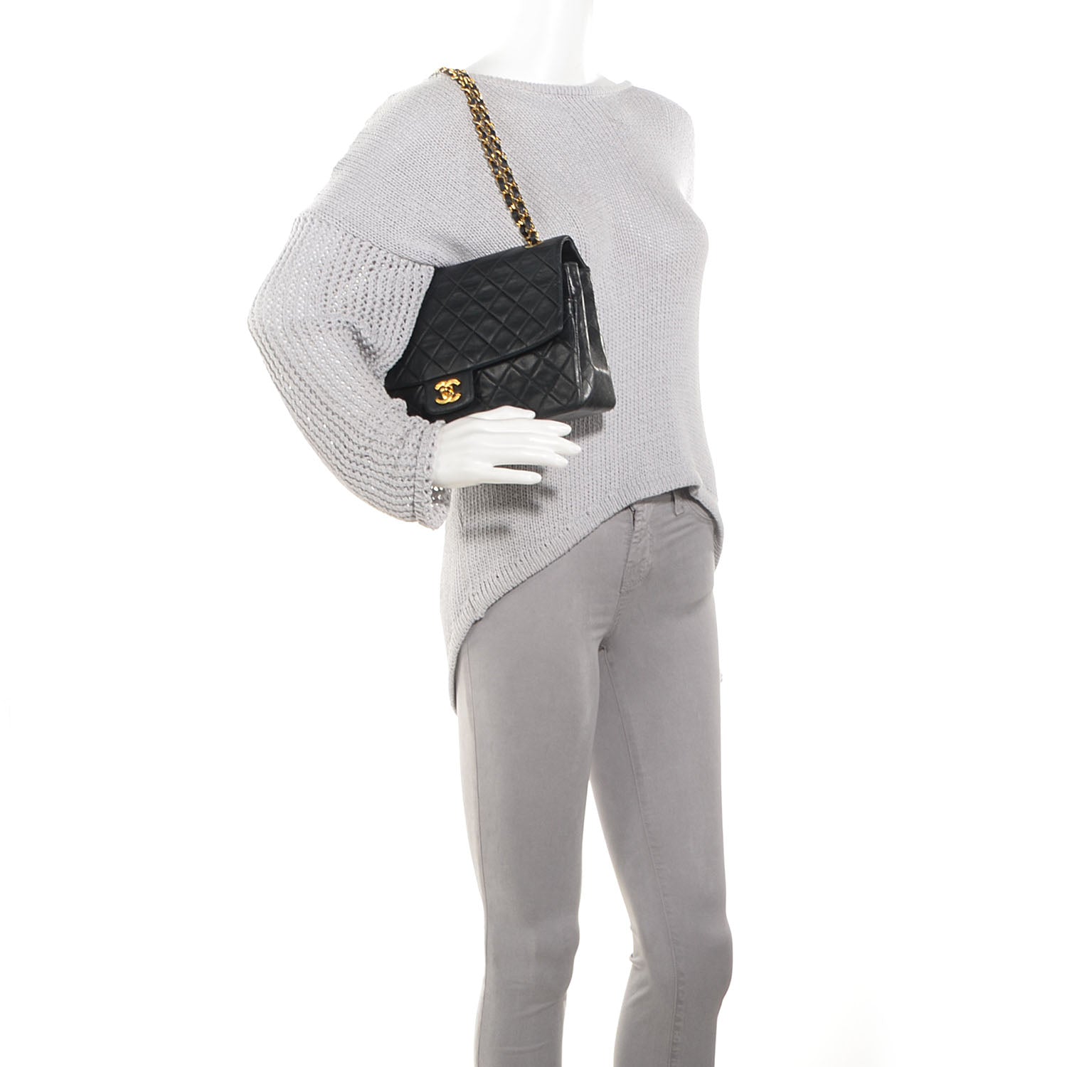 Chanel Lambskin Medium Single Flap Black 2 of 8
