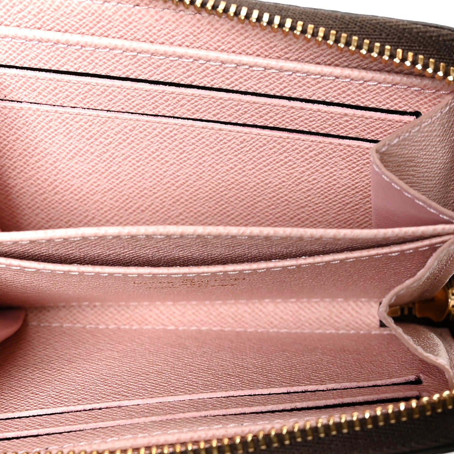 Damier Ebene Zippy Coin Purse Rose Ballerine