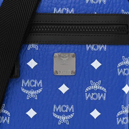 MCM Visetos Surf The Web Crossbody Blue 7 of 9