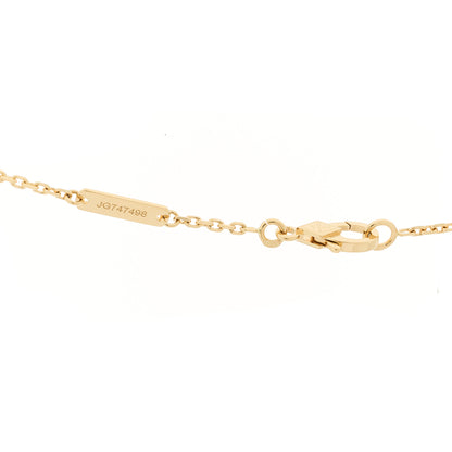 Van Cleef & Arpels 18K Yellow Gold Mother of Pearl Vintage Alhambra Pendant Necklace 5 of 6