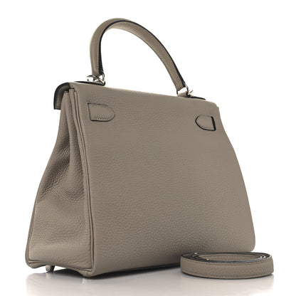 Hermes Togo Kelly Retourne 28 Gris Tourterelle 3 of 13