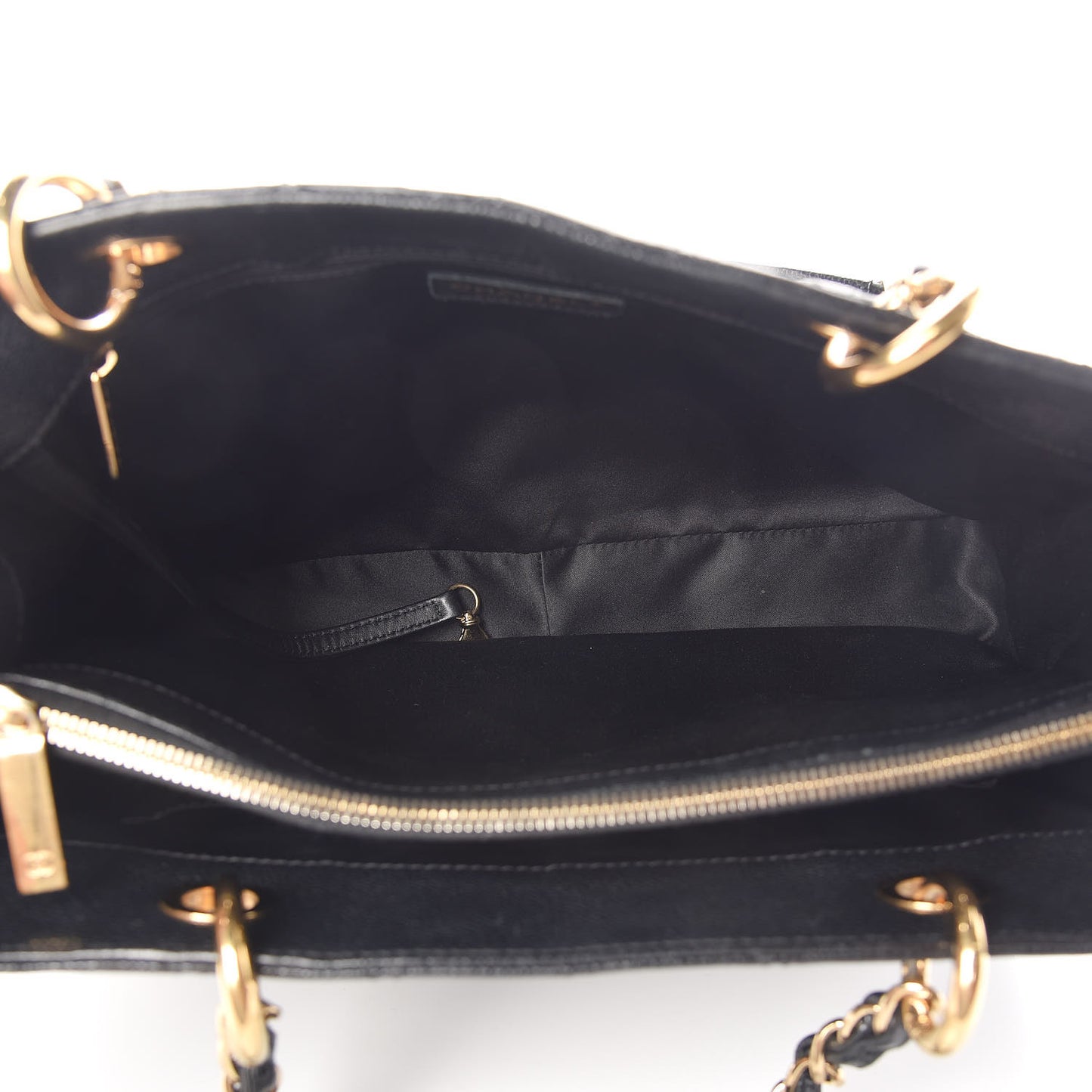 Caviar Quilted Grand Shopping Tote GST Black