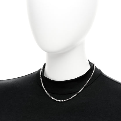 Tiffany Sterling Silver 4mm Beads Toggle Necklace 2 of 6