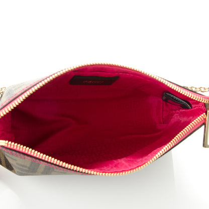 Fendi Zucca Spalmati Pochette Tobacco Fragola 5 of 7