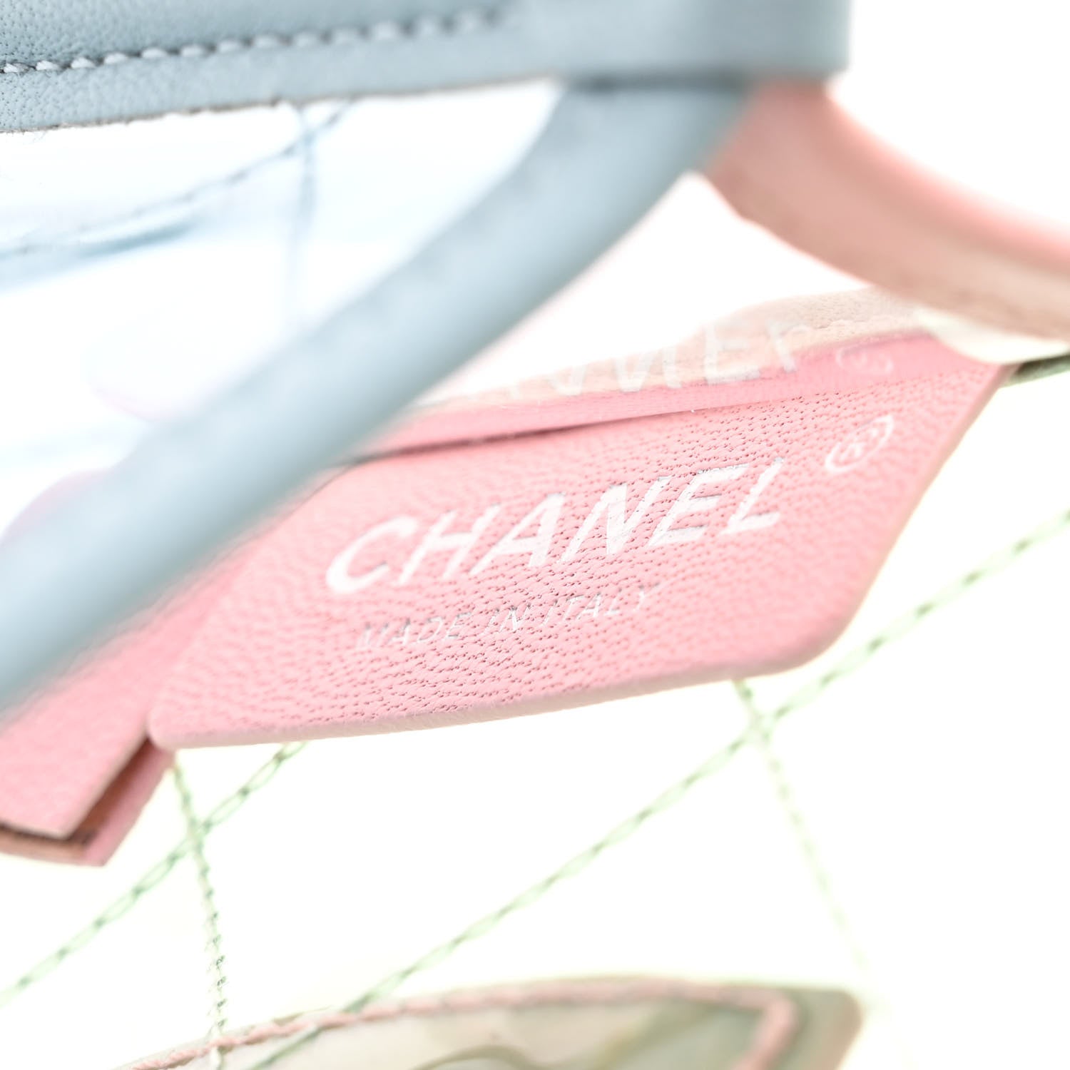 Chanel Lambskin PVC Quilted Mini Coco Splash Flap Blue Green 6 of 11