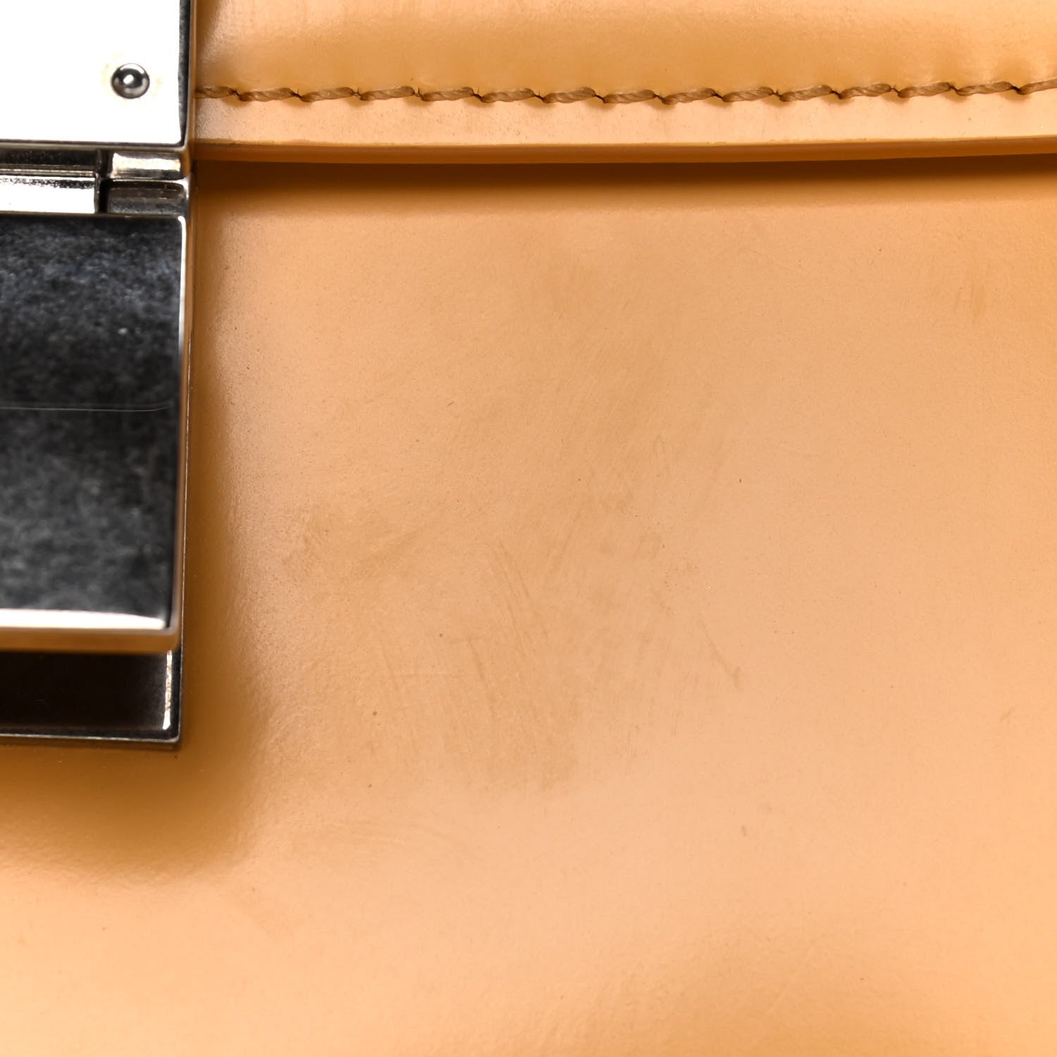 Celine Spazzolato Calfskin Medium Classic Box Flap Bag Daffodil 6 of 14