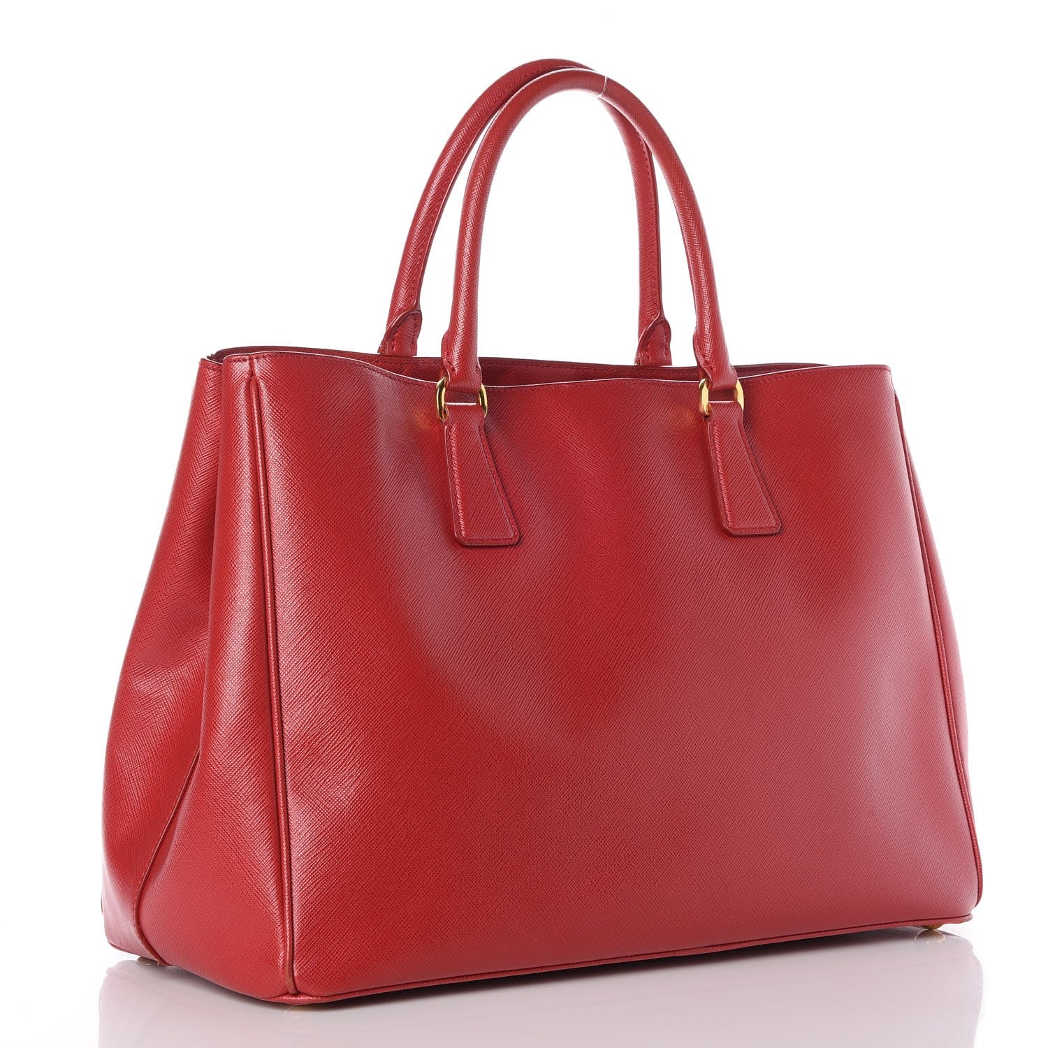 Prada Saffiano Lux Large Tote Rosso 3 of 13
