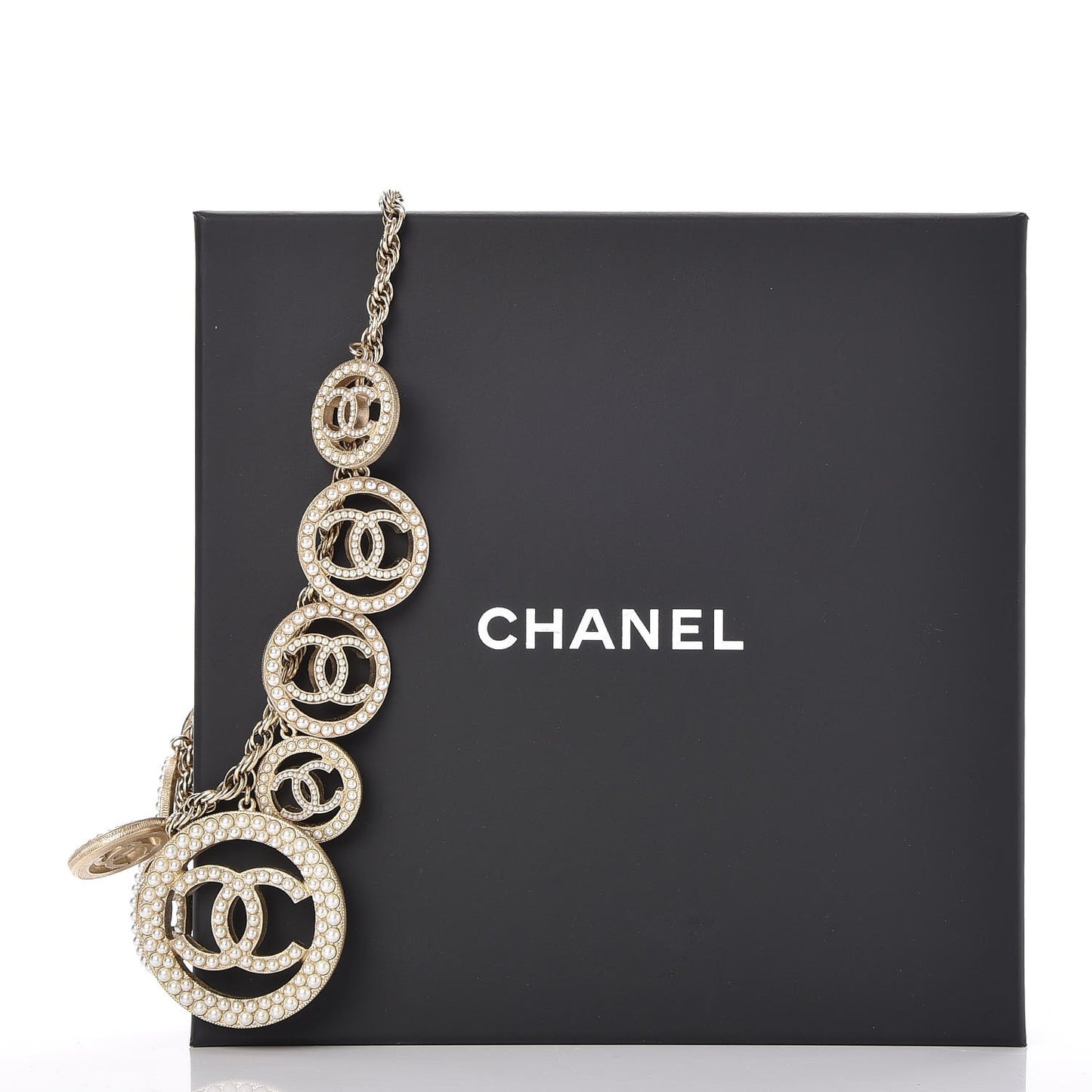 Pearl CC Choker Necklace Gold