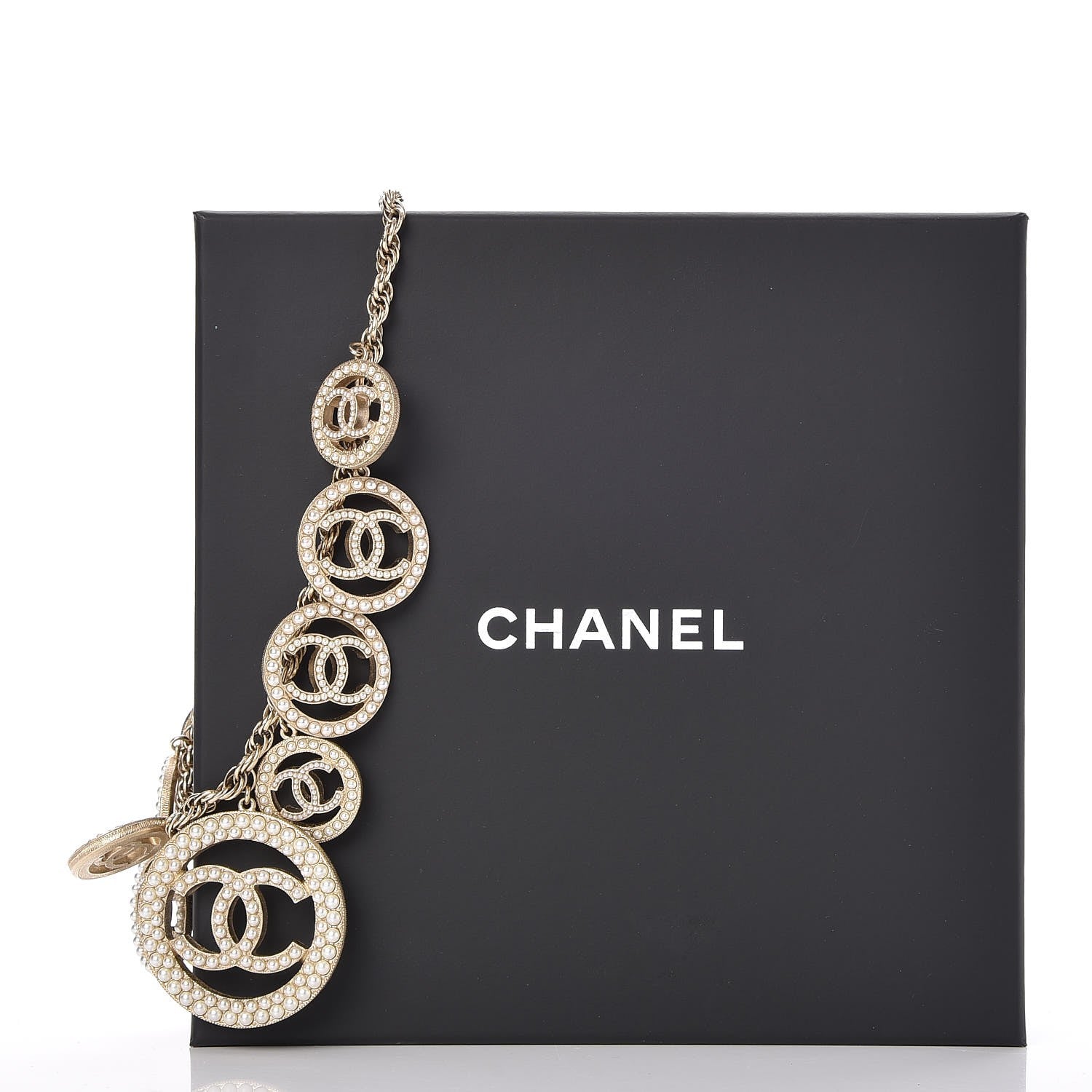 Chanel Pearl CC Choker Necklace Gold 5 of 5