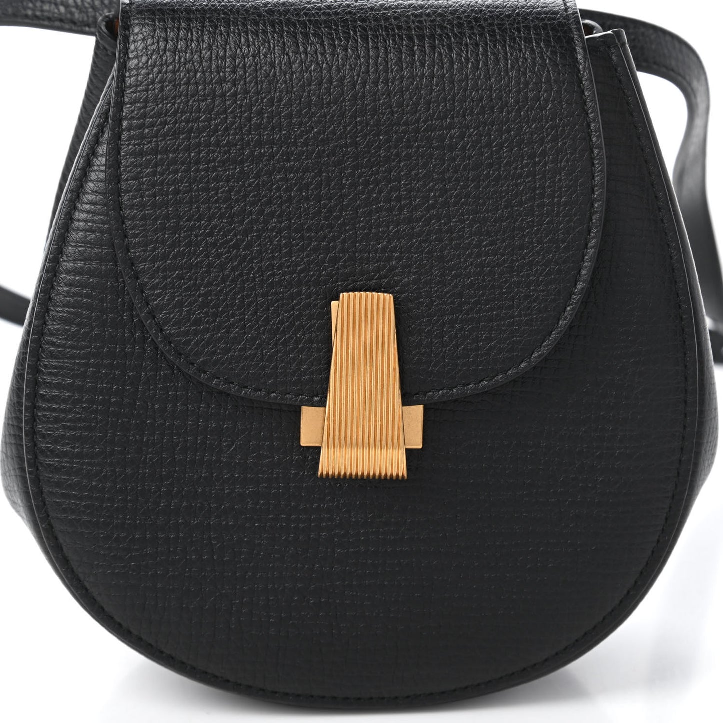 Palmellato Calfskin Rounded Belt Bag Black
