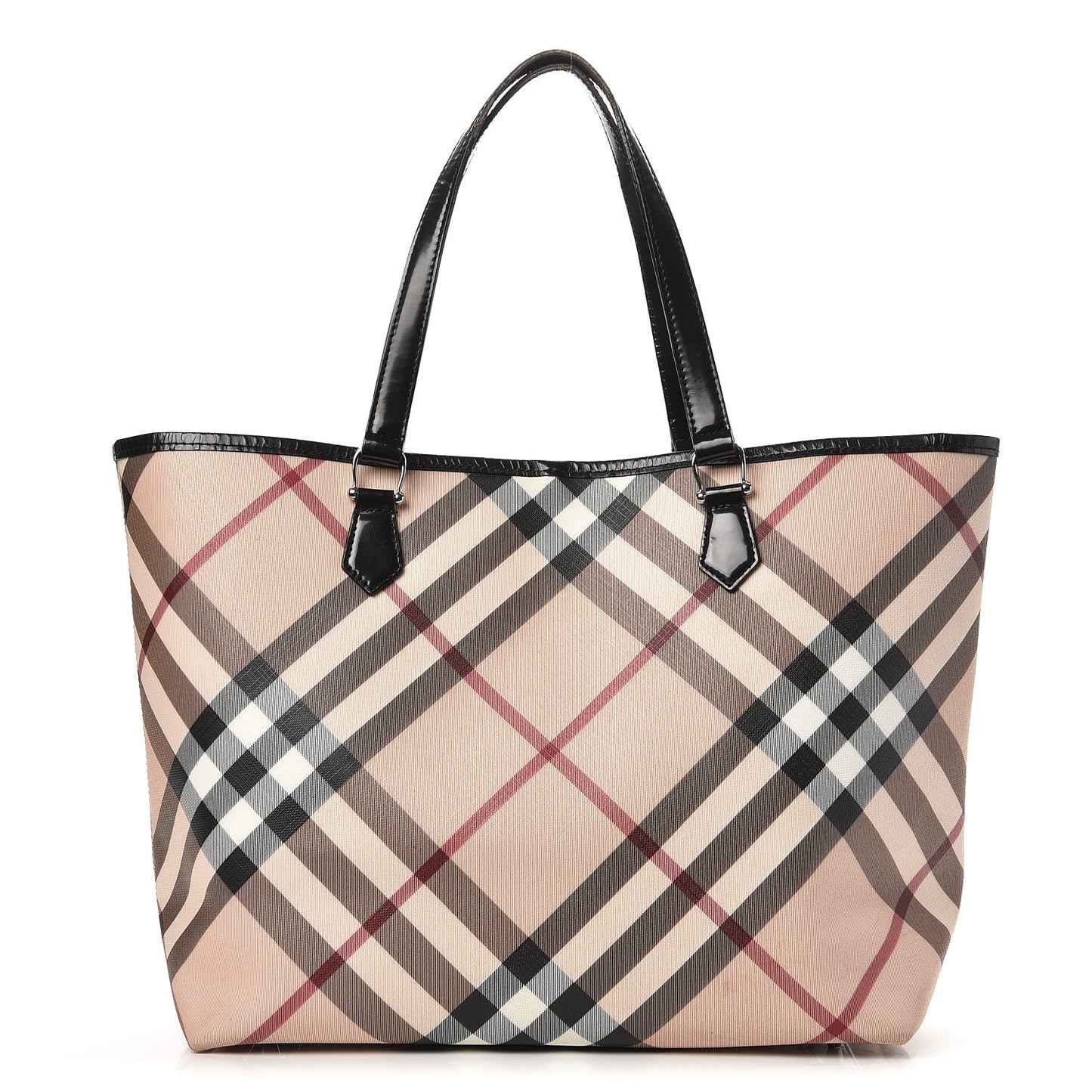 Nova Check Large Nickie Tote Black