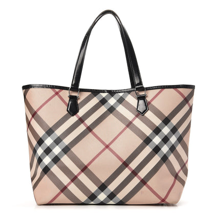 Burberry Nova Check Large Nickie Tote Black 1 of 15