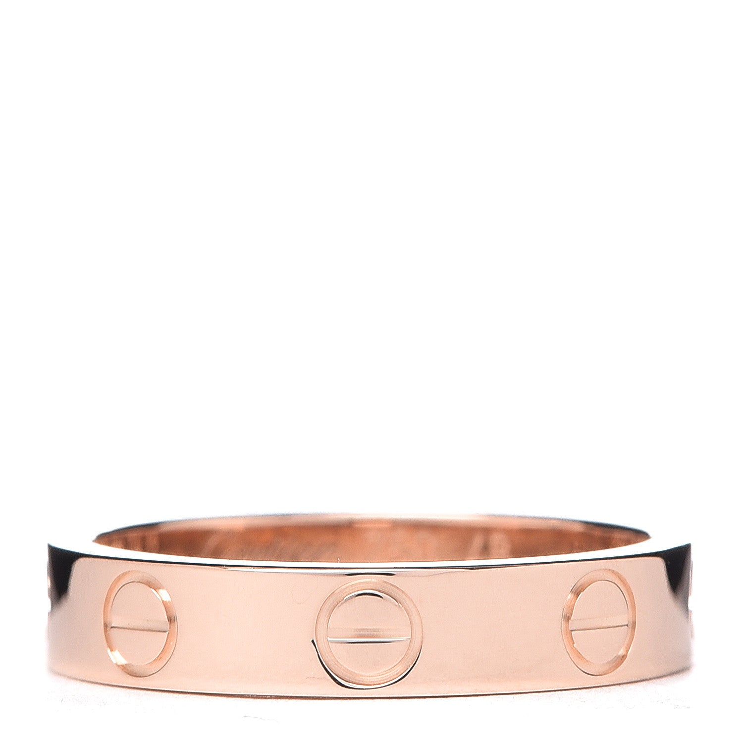 Cartier 18K Pink Gold 3.5mm LOVE Wedding Band Ring 48 4.5 1 of 4