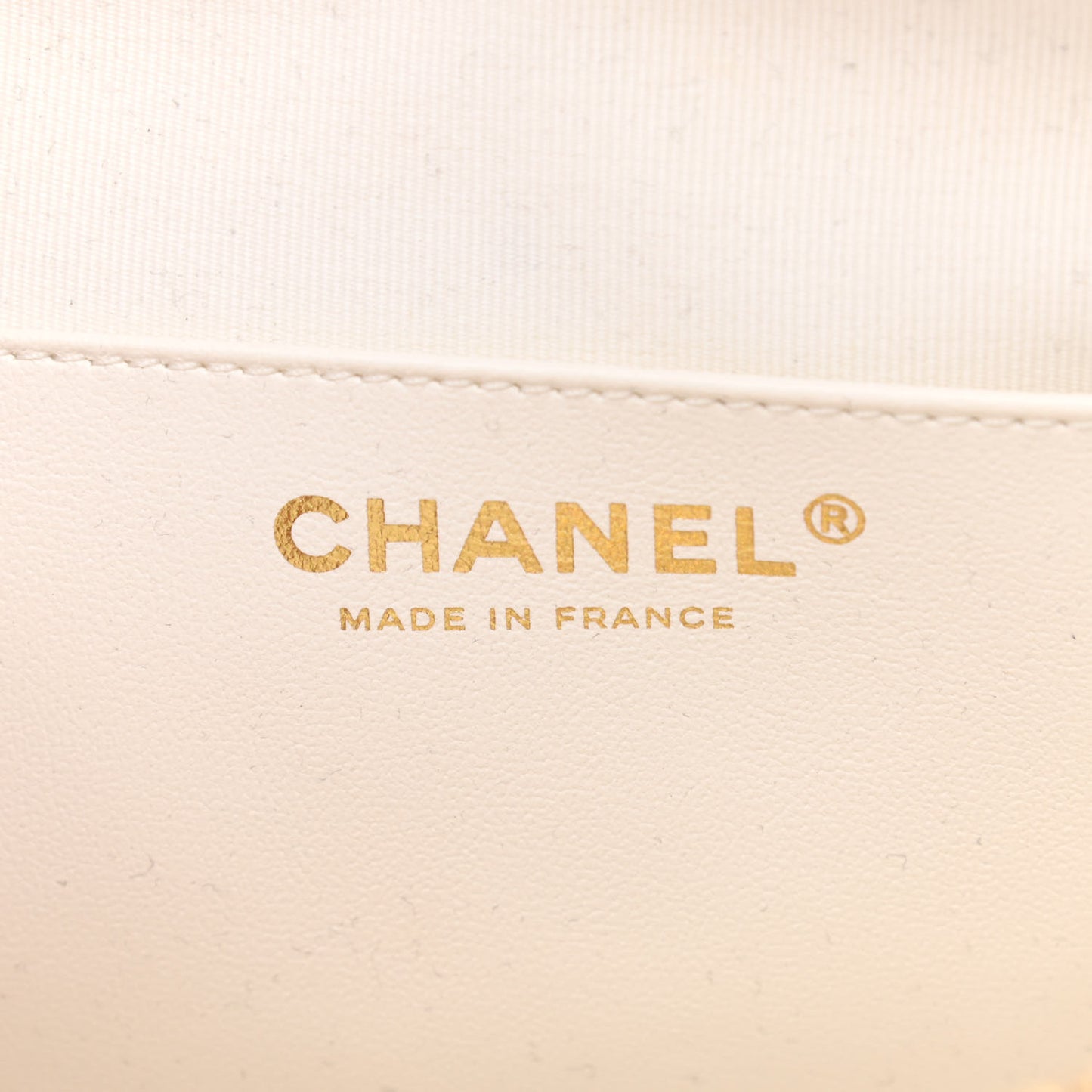 Lambskin Quilted CC In Love Heart Bag White