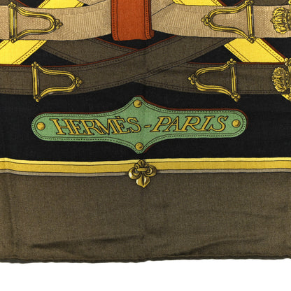 Hermes Cashmere Silk Cavalcadour Shawl 140 2 of 6