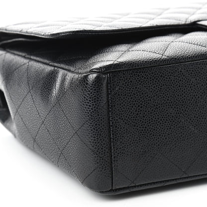 Chanel Caviar Quilted Maxi Double Flap Black 6 of 9