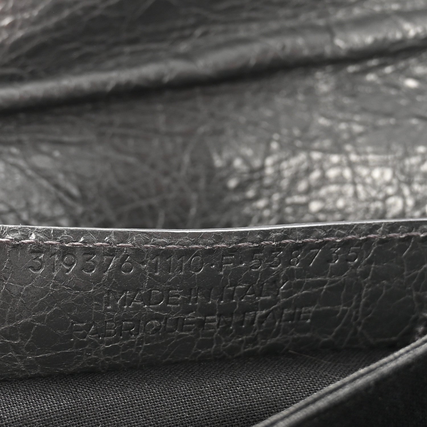 Balenciaga Agneau Classic Hardware Envelope Strap Clutch Gris Fossile 8 of 11