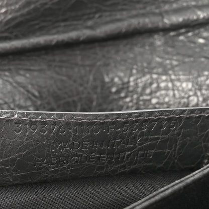 Balenciaga Agneau Classic Hardware Envelope Strap Clutch Gris Fossile 8 of 11