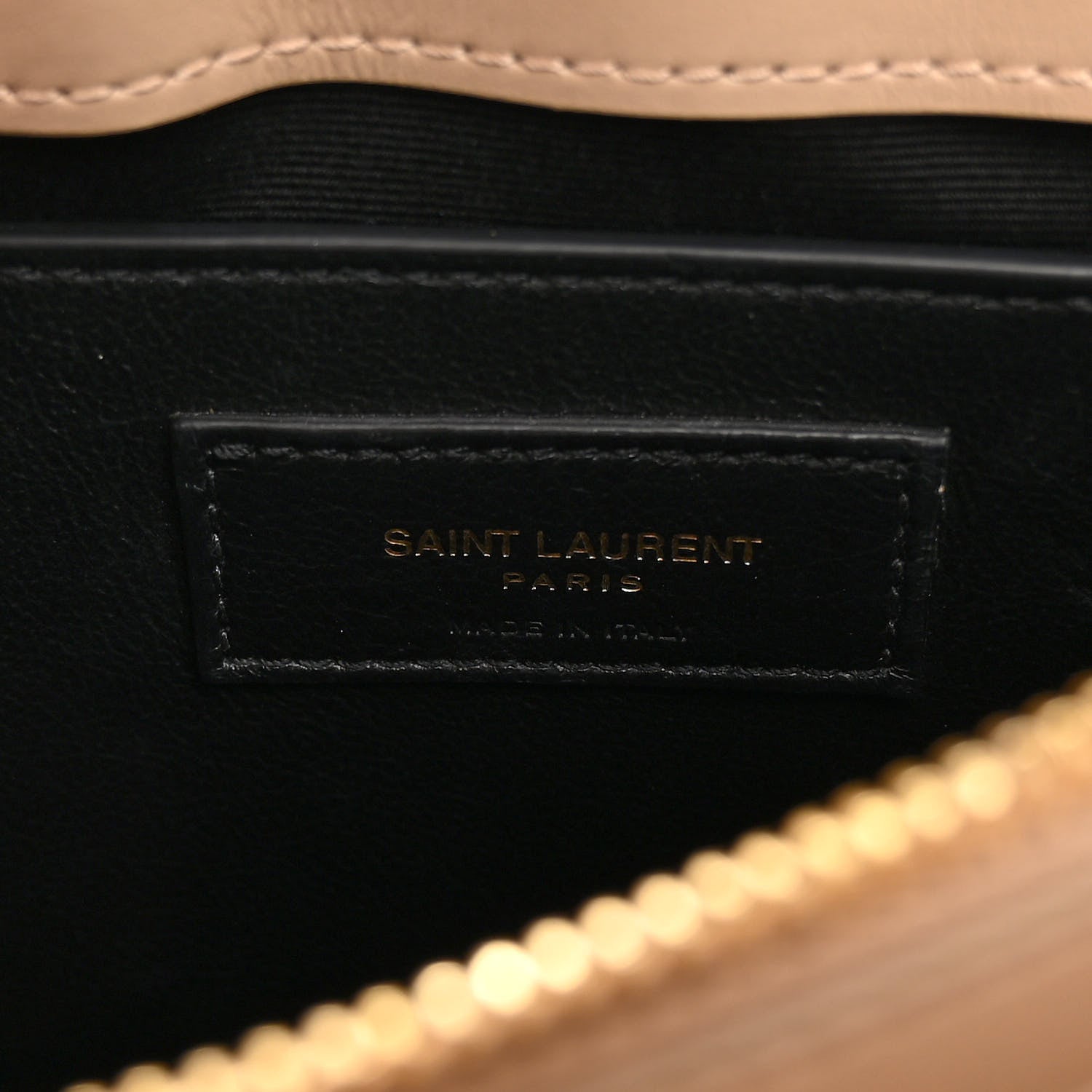 Saint Laurent Calfskin Y Quilted Monogram Small Loulou Chain Satchel Dark Beige 6 of 9
