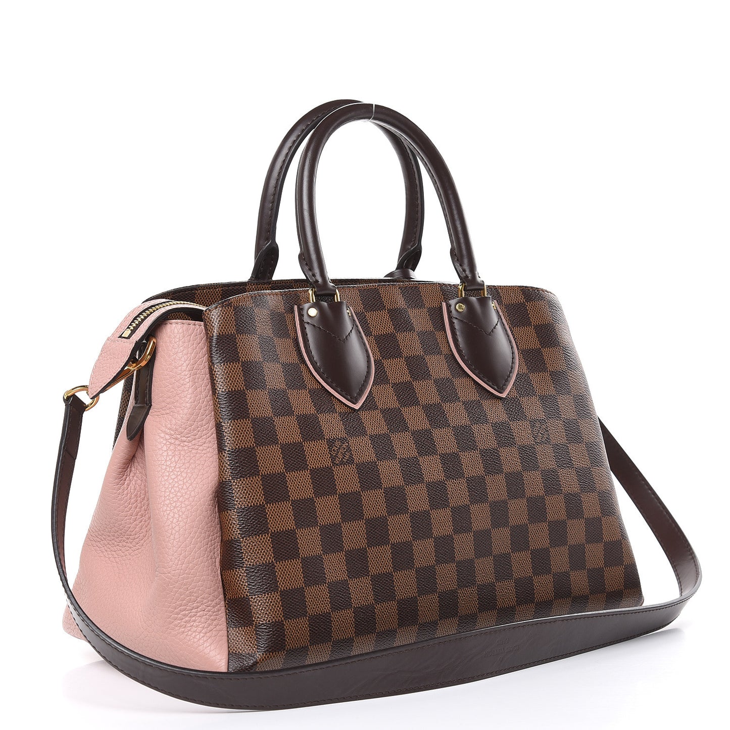 Cuir Taurillon Damier Ebene Normandy Magnolia